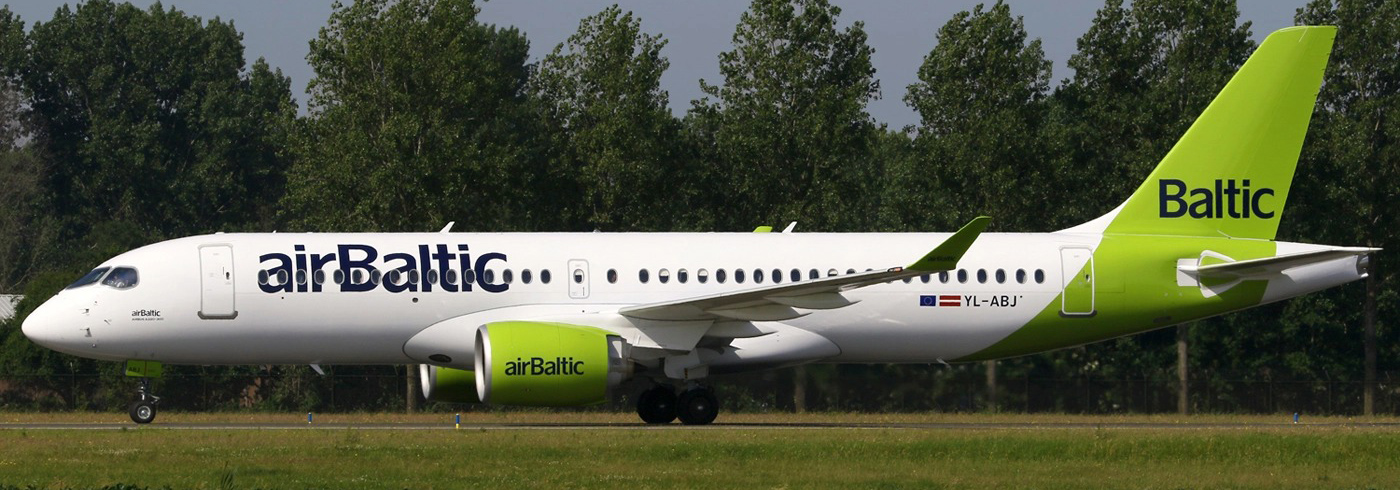 Airbus A220 Air Baltic, который скоро сдадут в мокрый лизинг