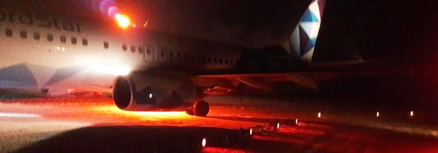 В Норильске самолет выкатился за пределы ВПП